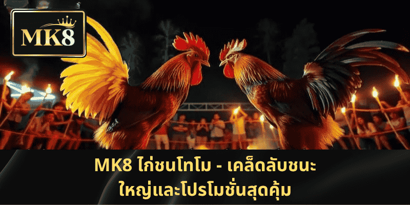 MK8 ไก่ชนโทโม – เคล็ดลับชนะทุกแมตช์พร้อมโปรโมชั่นสุดพิเศษ